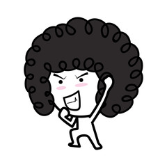 Cartoon Character feeling endeavor