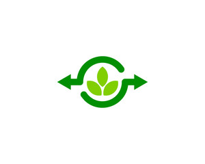 Nature Share Icon Logo Design Element