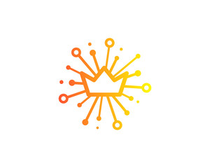 Obraz premium King Share Icon Logo Design Element