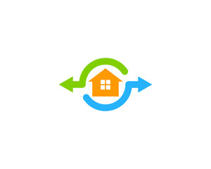 Share House Icon Logo Design Element