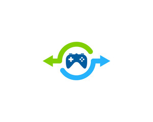Game Share Icon Logo Design Element