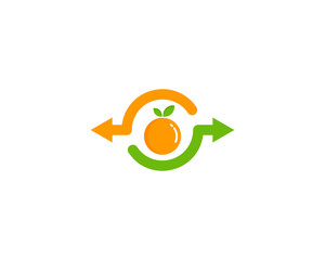 Share Fruit Icon Logo Design Element