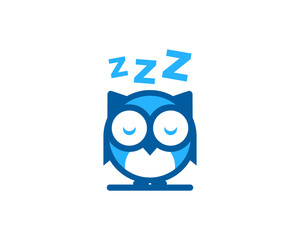 Sleep Icon Logo Design Element