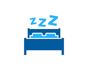 Sleep Icon Logo Design Element