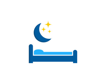 Sleep Icon Logo Design Element