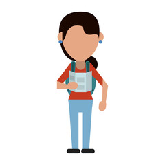 traveler or tourist avatar icon image