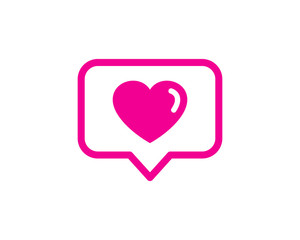 Love Social Network Icon Logo Design Element