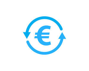 Euro Exchange Stock Market Business Icon Logo Design Element