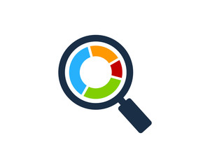 Report Search Stock Market Business Icon Logo Design Element