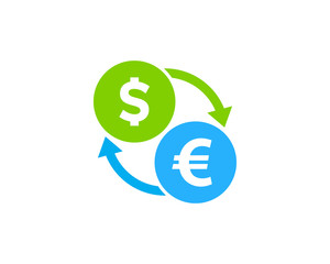 Money Exchange Stock Market Business Icon Logo Design Element