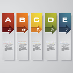 Design clean number banners template/graphic or website layout. Vector.