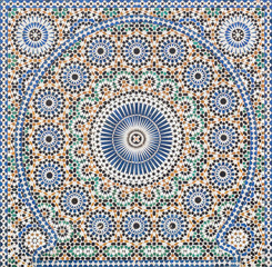 Moroccan mosaic, Meknes, Morocco