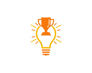 Trophy Idea Icon Logo Design Element