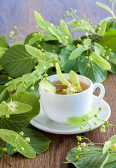 Lime flower tea