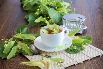 Lime flower tea