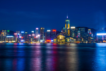 Obraz premium Wanchai from Kowloon