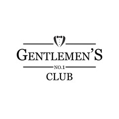 Gentlemen's Club. Vector art.