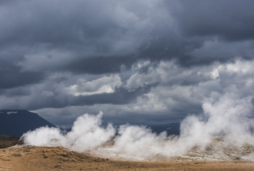 Steam pit of Geothermal Landscape Hverarond