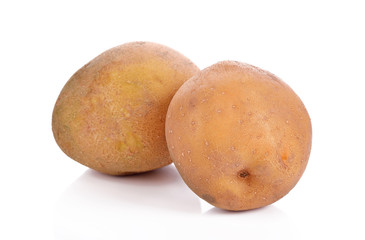 potato on white background