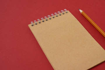 Top view spiral notebook