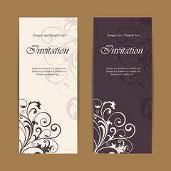 Wedding invitation and save the date cards