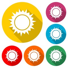 Fototapeta premium Sun icon vector 