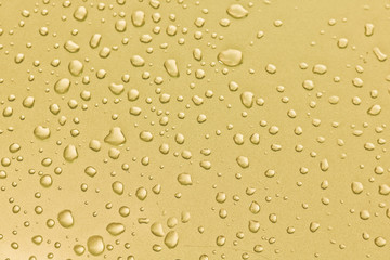 Background of water drops on the surface