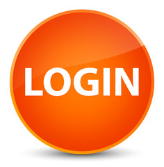 Login elegant orange round button