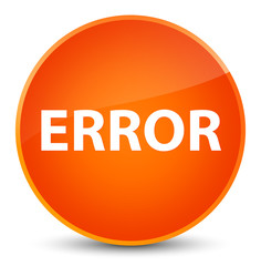 Error elegant orange round button