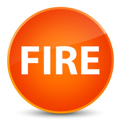 Fire elegant orange round button