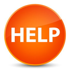 Help elegant orange round button
