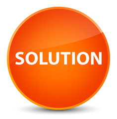 Solution elegant orange round button