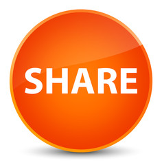 Share elegant orange round button