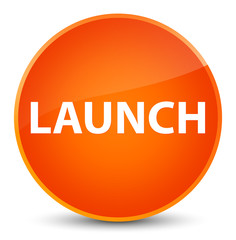 Launch elegant orange round button