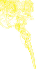 colored smoke on a white background