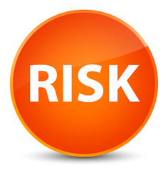 Risk elegant orange round button