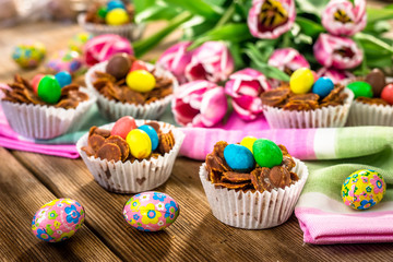 Delicious chocolate Easter sweets