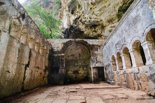 cennet and cehennem sinkholes church.(cennet and cehennem=heaven and hell) mersin,Turkey