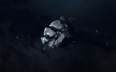 Death of planet. Science fiction space wallpaper, incredibly beautiful planets, galaxies, dark and...