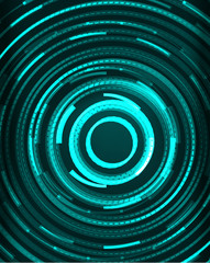 Neon circles abstract background