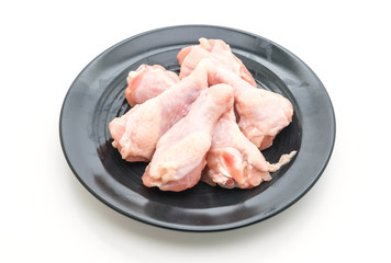 fresh raw drumstick of chicken wing