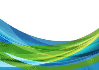Colorful abstract waves vector background