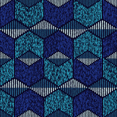 Ethnic boho seamless pattern. Retro motif. Vector illustration. Textile rapport.