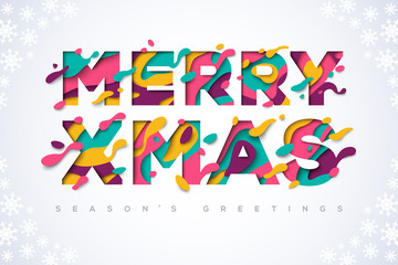 Merry Xmas typography