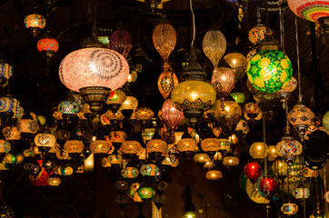 Authentic lamps in İstanbul
