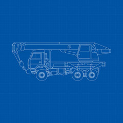 Truck Crane Draving