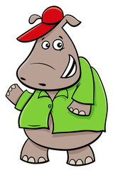 hippopotamus cartoon character