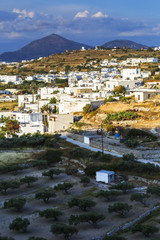 Obraz premium Triovasalos village on Milos island in Greece. 