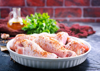raw chicken legs