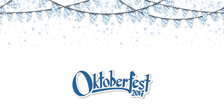 Oktoberfest garlands with confetti